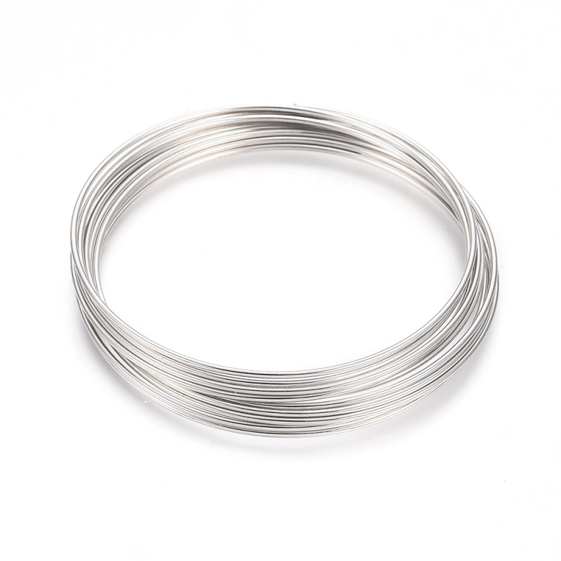 Memory Wire Bracelet - Cerca de 10 círculos/conjunto de pulseiras