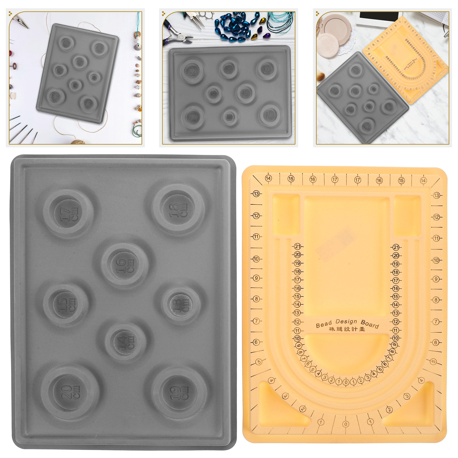 Jewelry Making Board - 2 unidades de tabuleiro para criação