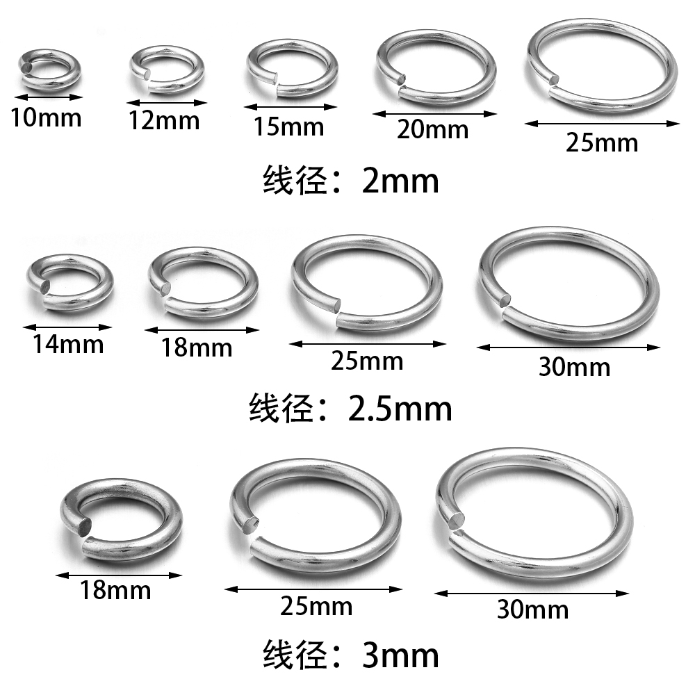 Jewelry Making Jump Rings - 20 peças de argolas abertas de