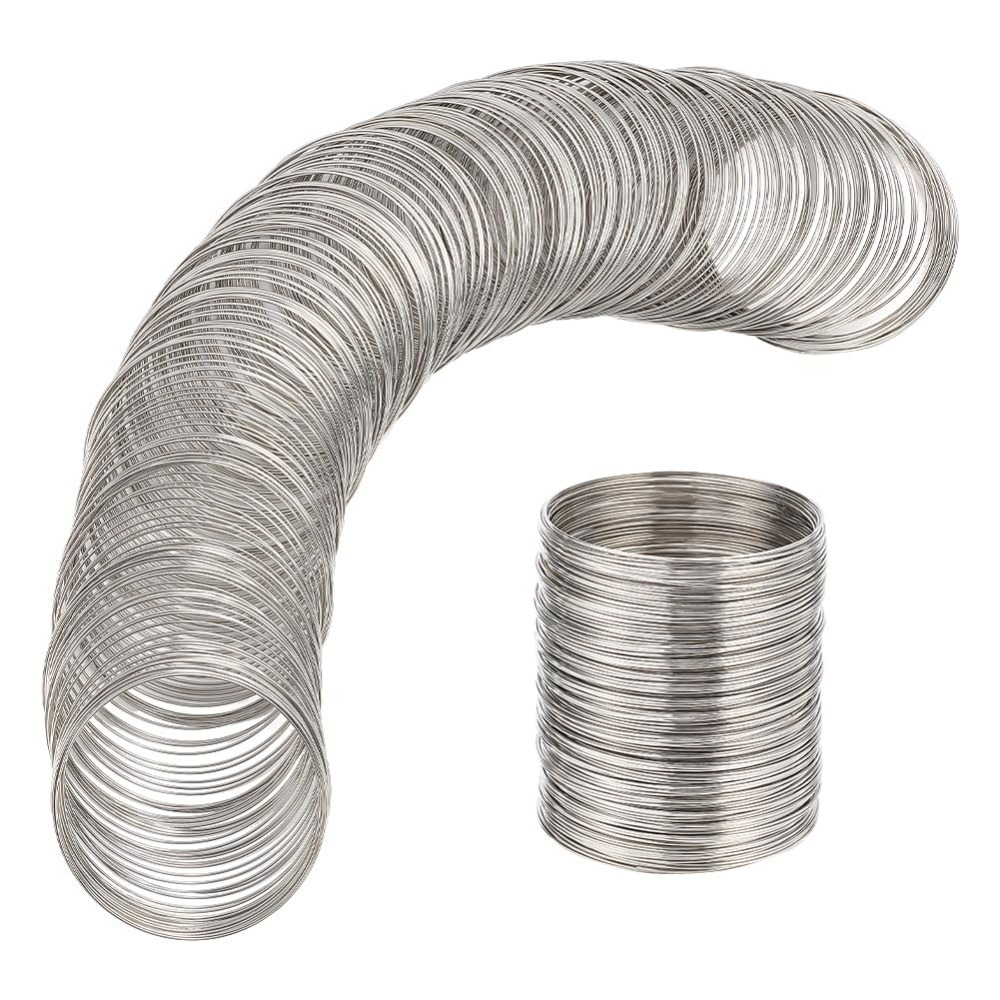 Memory Wire Bracelet - 300 laço jóias fio memória miçangas