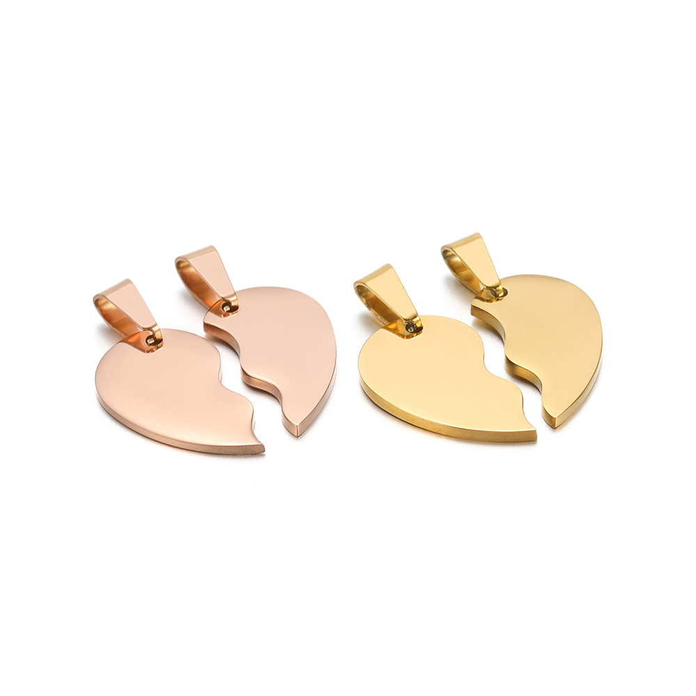 Jewelry Making For Couples - 2 pçs/set aço inoxidável cor de