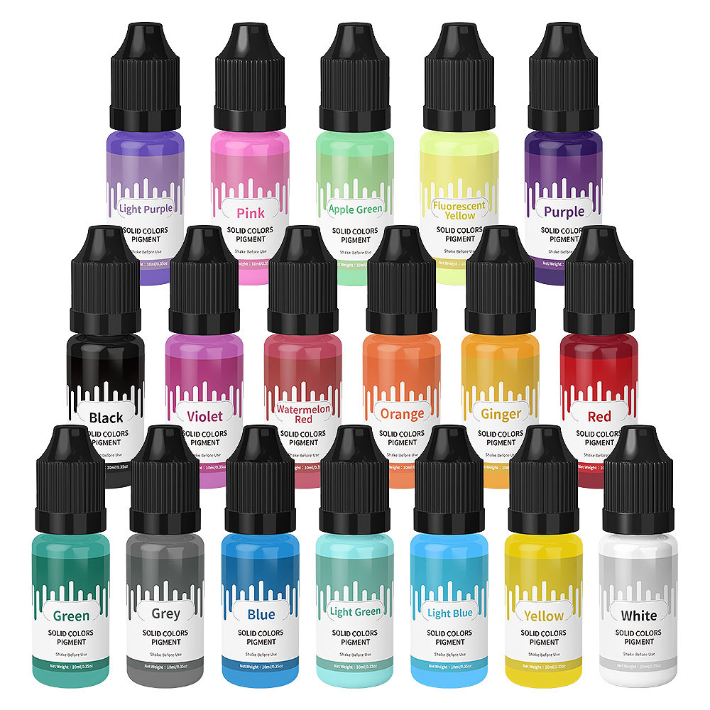 18 cores 10ml macaron sólido p - Jewelry Making Tools List avaliação e preço
