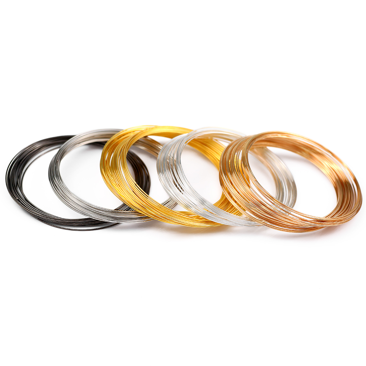 50 loops/lote 0.6mm fio de aço - Memory Wire Bracelet avaliação e preço