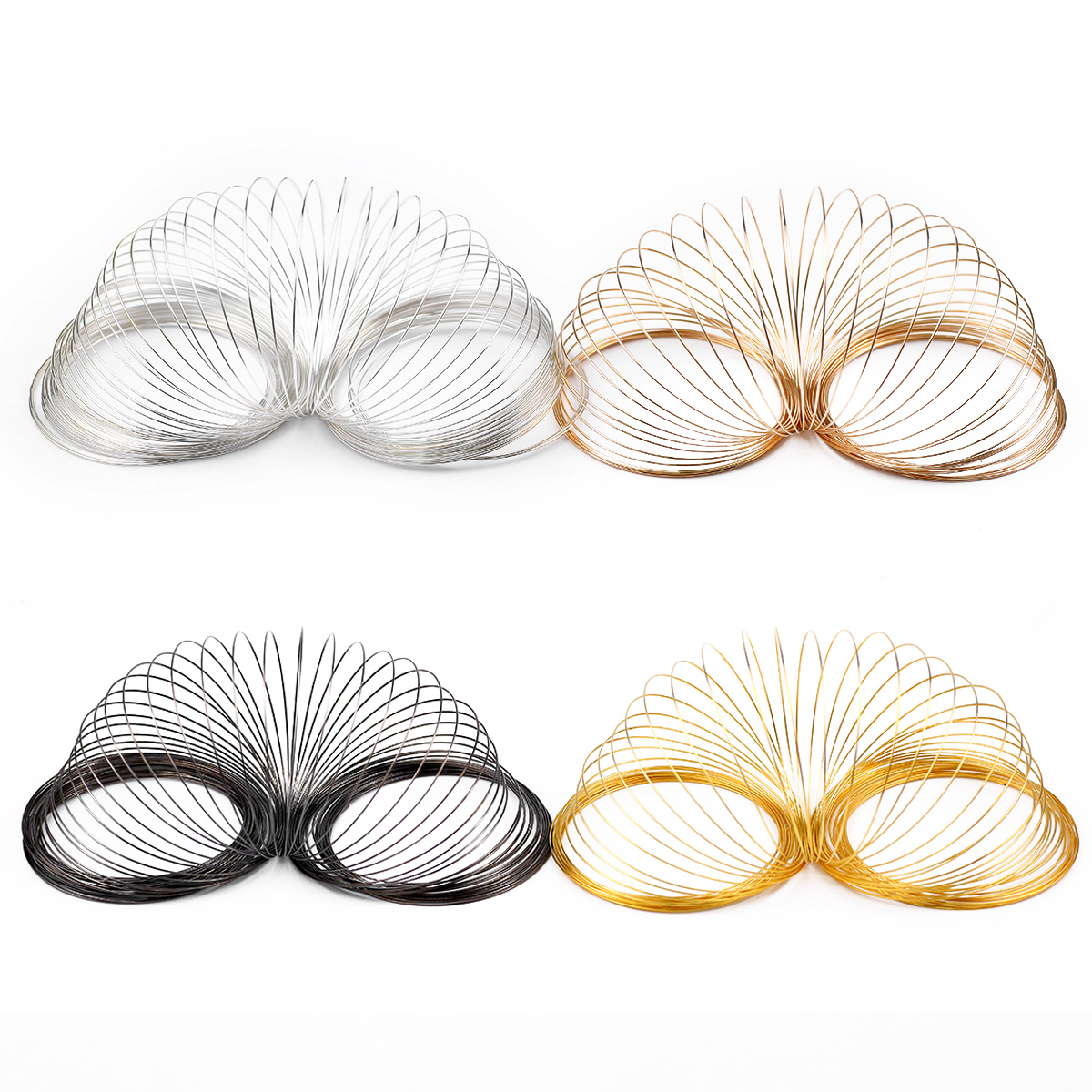 50 loops/lote 0.6mm fio de aço - Memory Wire Bracelet avaliação e preço