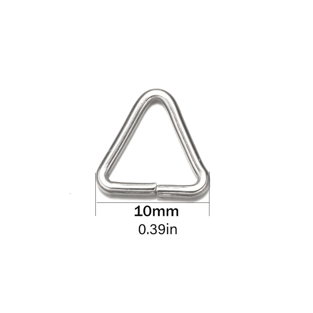 100 pçs de aço inoxidável triâ - Jewelry Making Jump Rings avaliação e preço