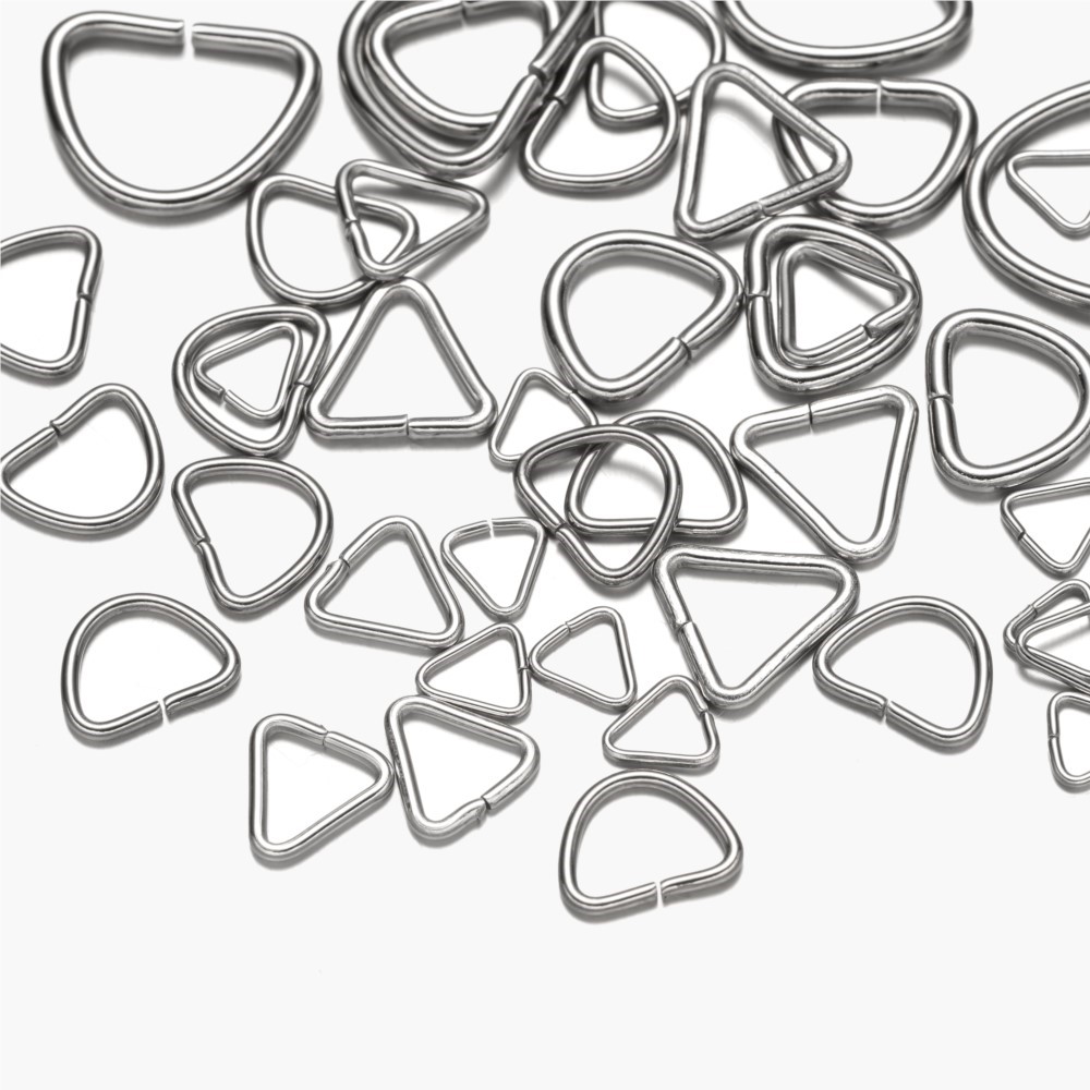 100 pçs de aço inoxidável triâ - Jewelry Making Jump Rings avaliação e preço