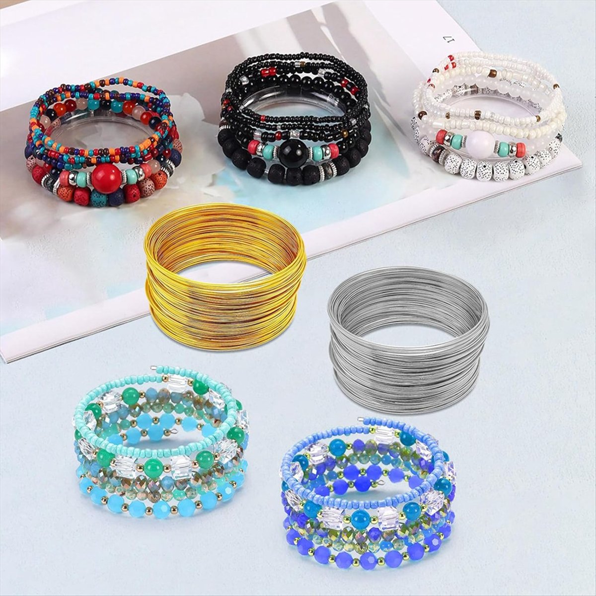 Fio de Memória ABJS para Bijut - Memory Wire Bracelet avaliação e preço