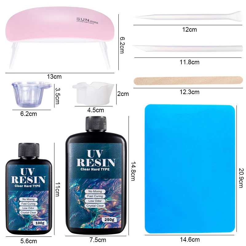 Kit de cola de resina uv dura, - Jewelry Making Tools List avaliação e preço