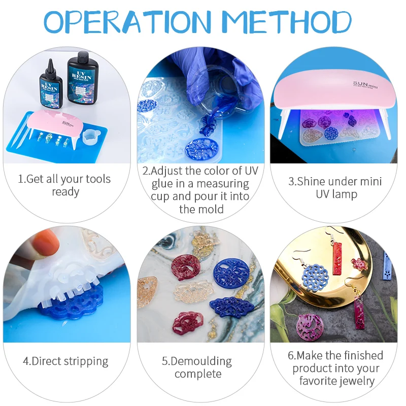 Kit de cola de resina uv dura, - Jewelry Making Tools List avaliação e preço