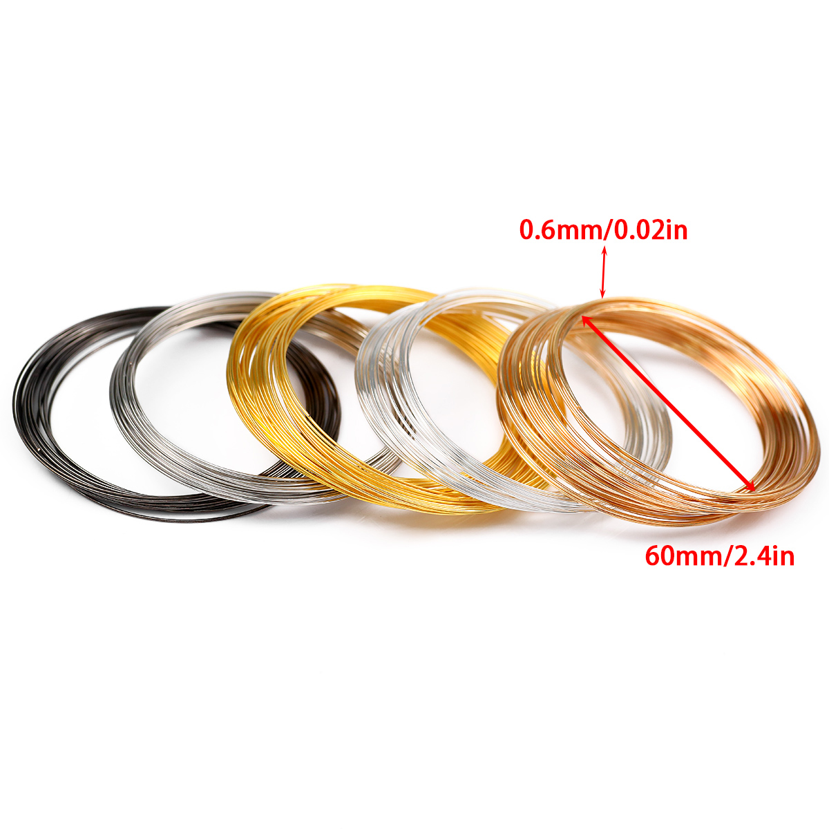 Fio de aço de memória 50 loops - Memory Wire Bracelet avaliação e preço