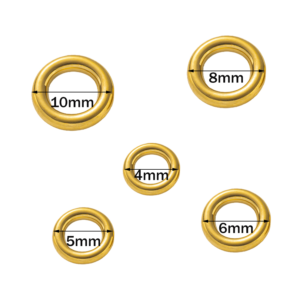 10 pçs de aço inoxidável ouro  - Jewelry Making Jump Rings avaliação e preço