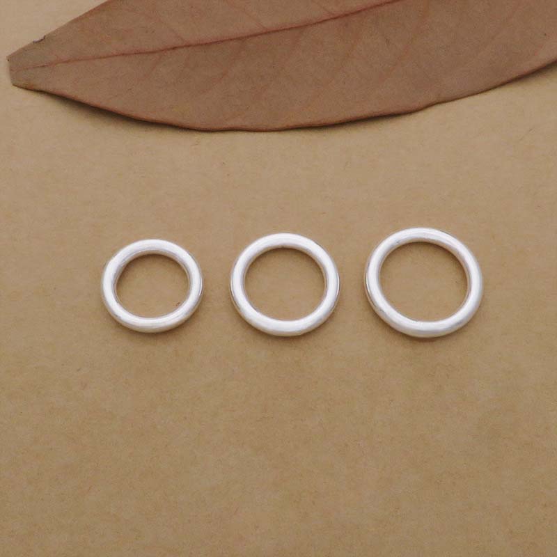10 pçs genuíno real puro sólid - Jewelry Making Jump Rings avaliação e preço