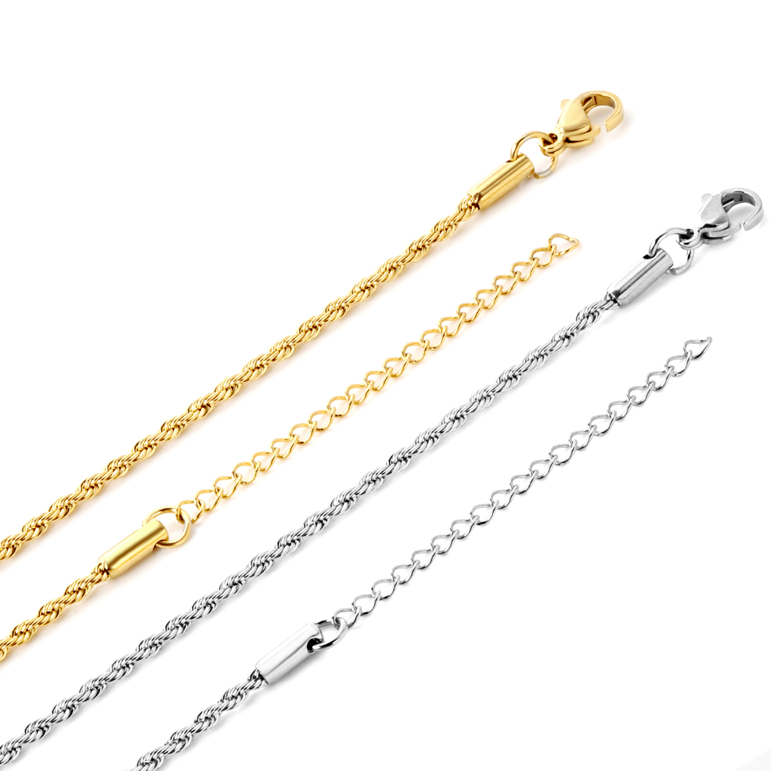 10 pçs 2mm 45 + 5cm corda cola - Jewelry Making Singapore avaliação e preço