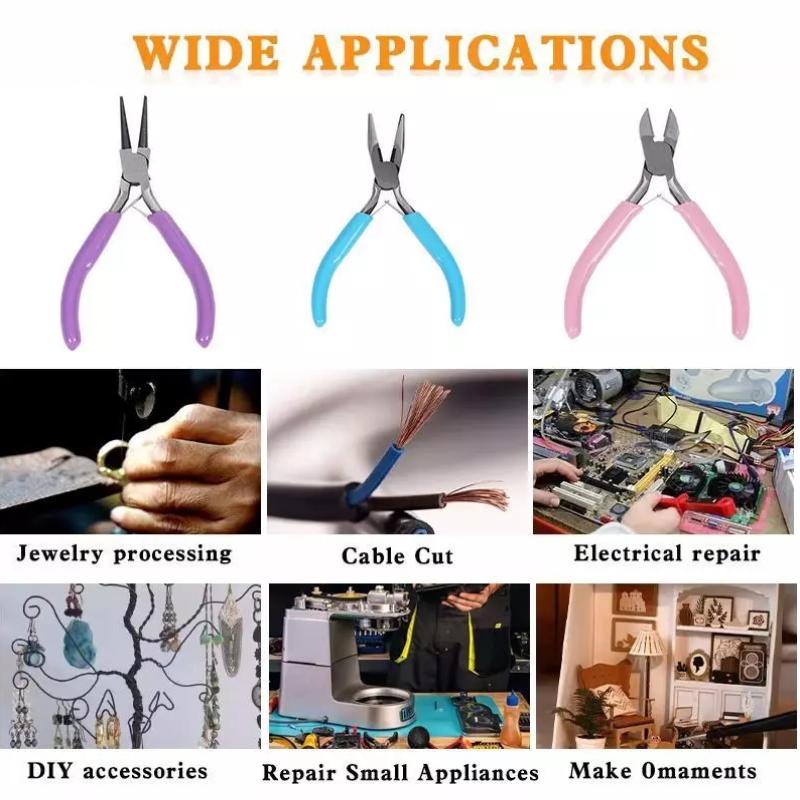【L】Conjunto de 1/3 Peças de Al - Jewelry Making Round Nose Pliers avaliação e preço