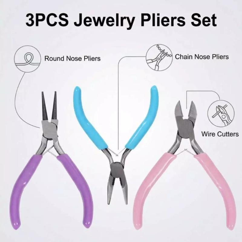 【L】Conjunto de 1/3 Peças de Al - Jewelry Making Round Nose Pliers avaliação e preço