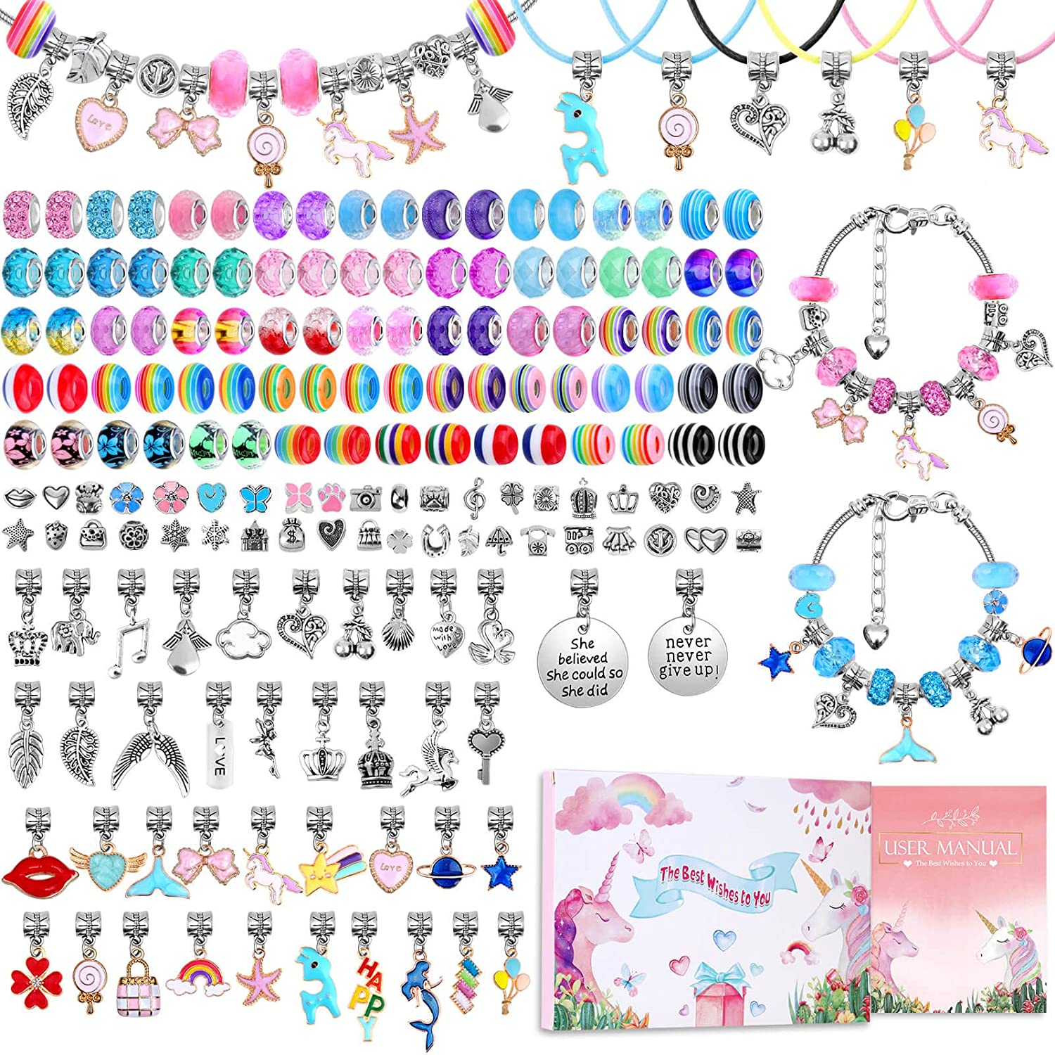 Charm Bracelet Making Kit para - Jewelry Making For Teens avaliação e preço