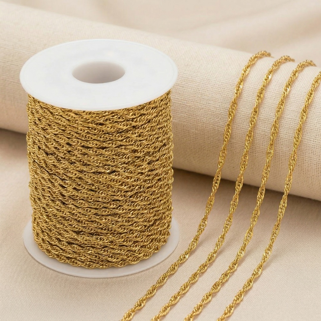 Corrente de Aço Inoxidável Dou - Jewelry Making Singapore avaliação e preço