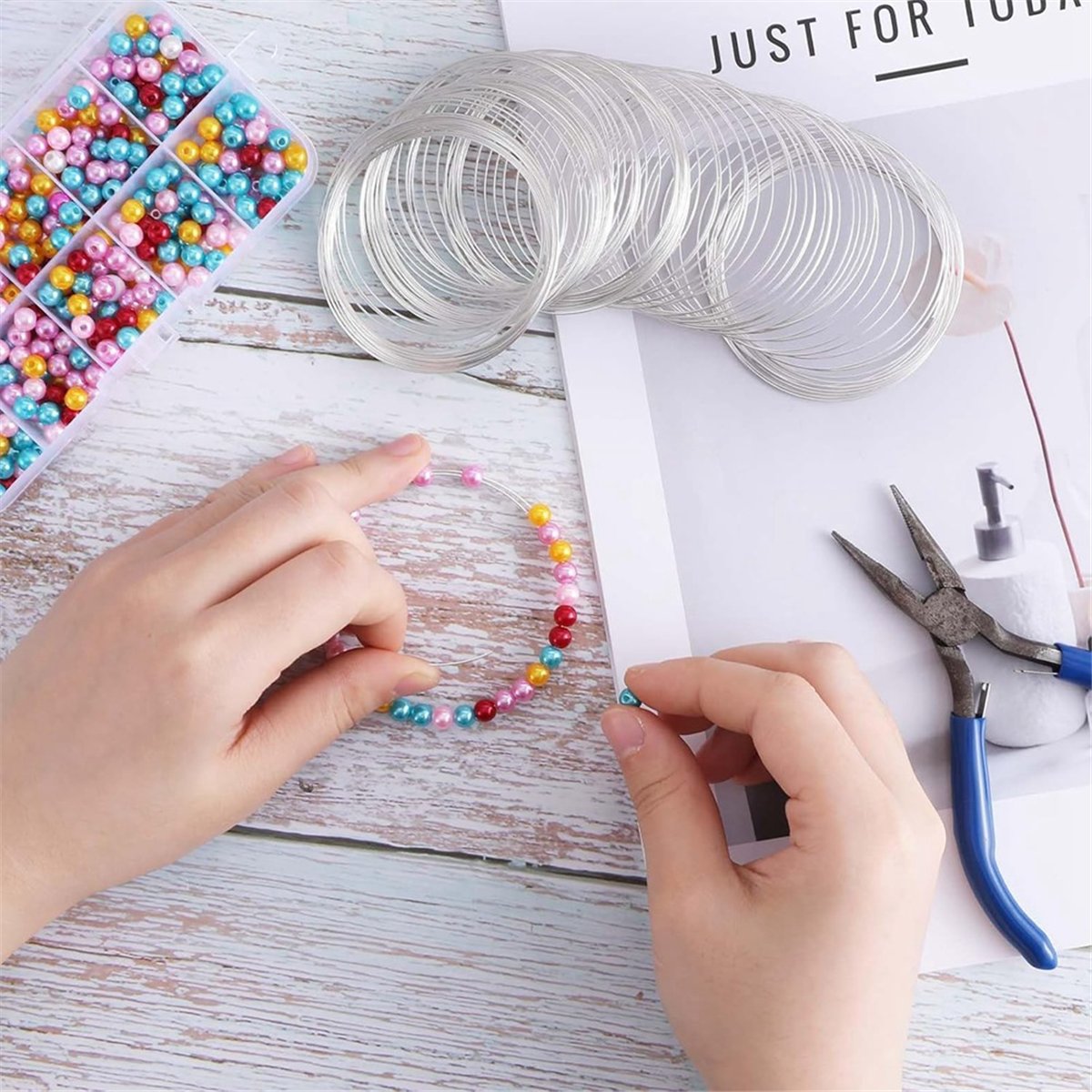 A008 100 fio de joias de laço, - Memory Wire Bracelet avaliação e preço