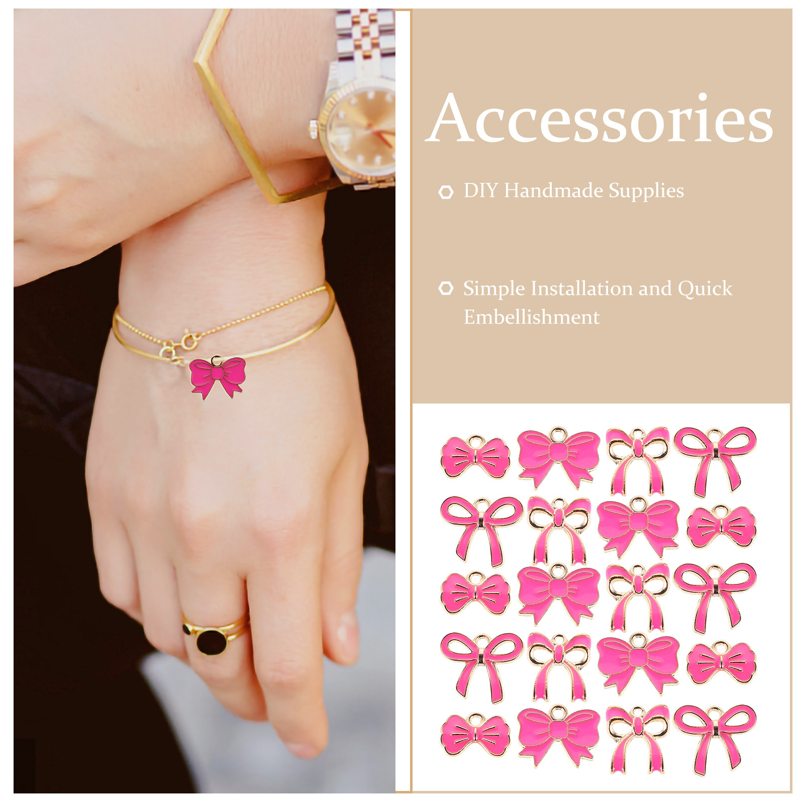 40 Peças de Pingentes de Laço  - Jewelry Making For Teens avaliação e preço