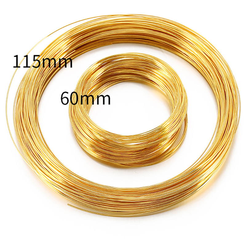 100 laços de aço dourado cor f - Memory Wire Bracelet avaliação e preço